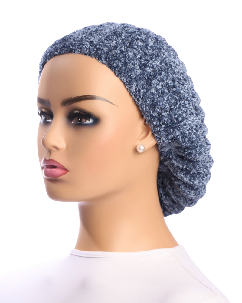 Lucy & Olivia LCOLCNSNBLG Logo Denim Blue Lined Chenille Myselflingerie.com