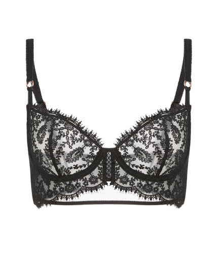 Simone Perele 1G3330 Black Precieuse Half Cup Bra Myselflingerie.com