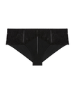 Simone Perele 1G3630 Black Precieuse Boyshort Myselflingerie.com