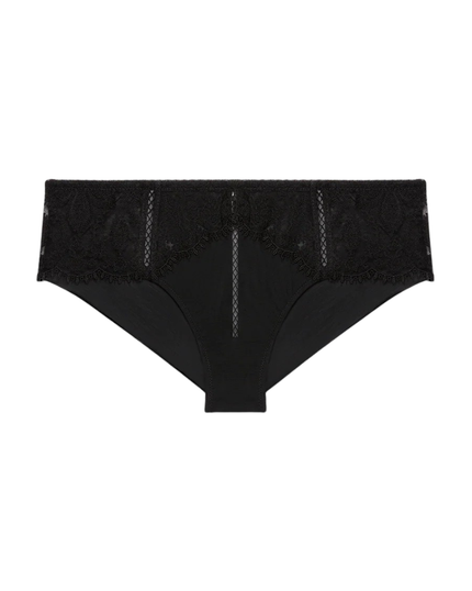 Simone Perele 1G3630 Black Precieuse Boyshort Myselflingerie.com