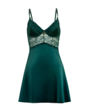 74-12058X Rain Forest Dawn Satin Underwire Babydoll Plus Size