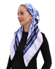 Scarf Bar Country Navy Toile Classic Pre-Tied Bandanna with Velvet Grip Myselflingerie.com