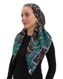 Emerald Chain Classic Pre-Tied Bandanna with Velvet Grip