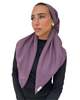Scarf Bar Solid Deep Plum Cotton Classic Pre-Tied Bandanna with Full Grip Myselflingerie.com