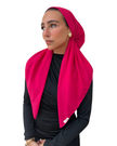 Scarf Bar Solid Hot Pink Cotton Classic Pre-Tied Bandanna with Full Grip Myselflingerie.com