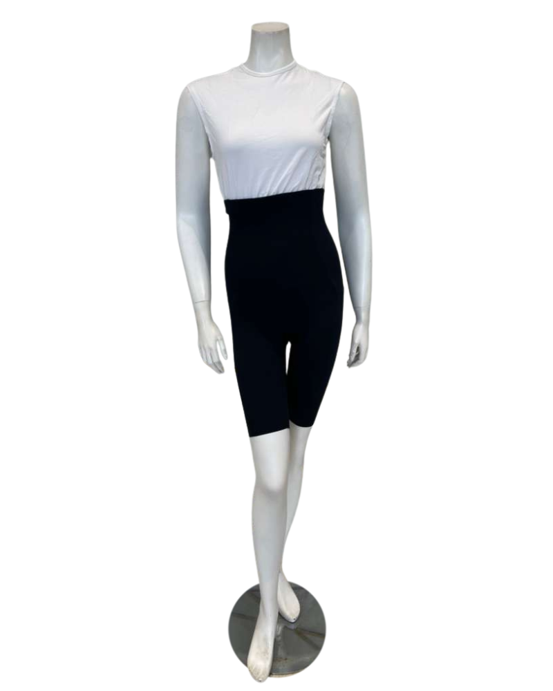 Leonisa 012940 Black Extra High Waisted Firm Support Shorts Myselflingerie.com