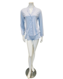 Cosabella Mattina/White Pima Lusso Cotton Blend Long Sleeve ShortsPajamas Set