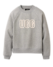 1171477 Grey Heather UGG Logo Crewneck Sweater