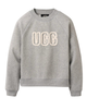 1171477 Grey Heather UGG Logo Crewneck Sweater