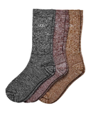 1137470 Black/Wild Grape/Deco Men's Trey Rib Knit Cozy 3 Pack Socks
