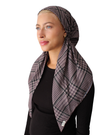 Scarf Bar Ash Houndstooth Classic Pre-Tied Bandanna with Velvet Grip Myselflingerie.com