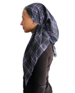 Oxford Nights Open Back Pre-Tied Bandanna with Velvet Grip