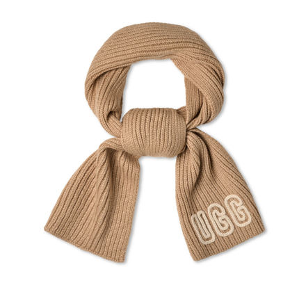 UGG 102787 White Pepper Chunky Crafted Rib Scarf Myselflingerie.com