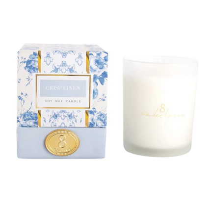 CANA-002 Crisp Linen Soy Wax Candle