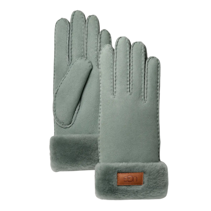 UGG 17369 Grey Mist Turn Cuff Gloves Myselflingerie.com