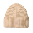 UGG 20061 Cream Chunky Rib Knit Beanie with Logo Myselflingerie.com