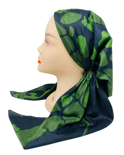 It's Younique PP-PAT-OL Olive Green Patches Pre-Tied Bandanna with Velvet Grip Myselflingerie.com