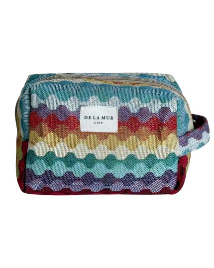 De La Mur NEC2RITZO Multicolor Ritzo Squared Makeup Bag Myselflingerie.com