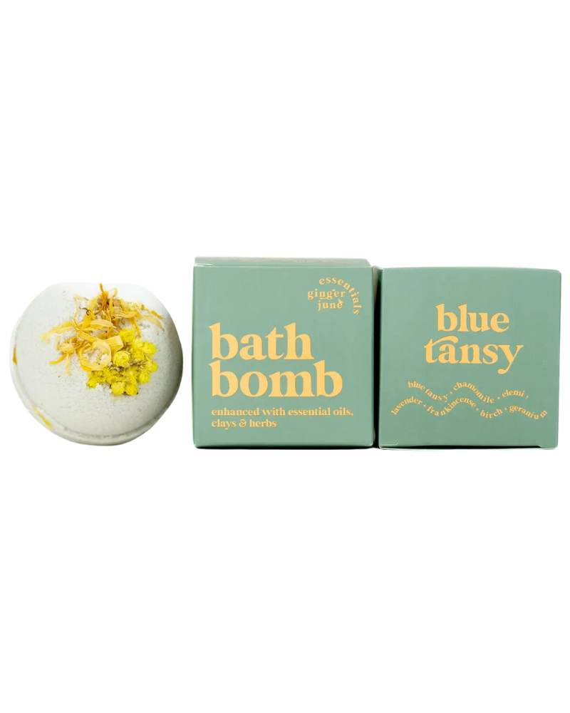 Ginger June Candle Co. TANSY 100% Botanical Bath Bomb