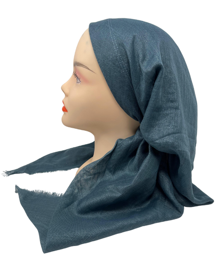 It's Younique OB-SHIM-ST Solid Stone Shimmer Pre-Tied Open Back Bandanna with Velvet Grip Myselflingerie.com