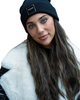 Tal New York TSLB The Sherpa Logo Black Beanie Myselflingerie.com