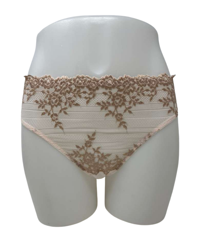Wacoal 841191 Angel Wing/Rose Dust Embrace Lace Hi Cut Brief Myselflingerie.com