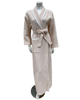 Iora Lingerie 25309C Pale Peach 100% Cotton Waffle Wrap Robe with Trim Myselflingerie.com