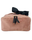 Bag All AMBPIV Pink Velvet Makeup & Toiletry Accordion Box Myselflingerie.com