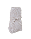Barefoot Dreams BU614 Stone/White CozyChic Heathered Socks Myselflingerie.com
