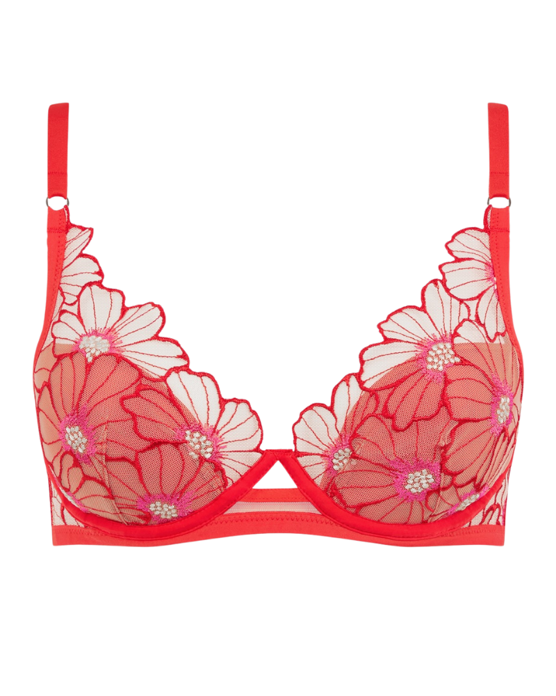 Chantelle Pulp C22ONA Flamboyant Flower Lush Molded Underwire Bra Myselflingerie.com