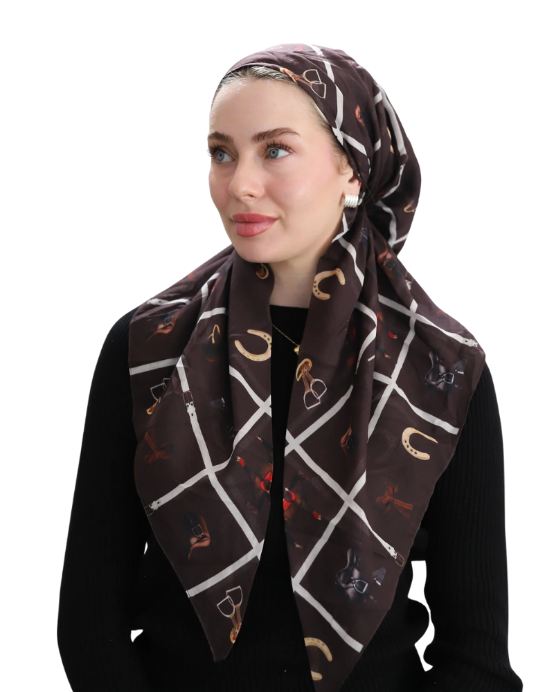 Tie Ur Knot Silks & Stirrups Adjustable Pre-Tied Bandanna with Full Non Slip Myselflingerie.com