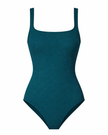 Gottex 26SR173U Teal Saint Tropez Square Neck Swimsuit Myselflingerie.com