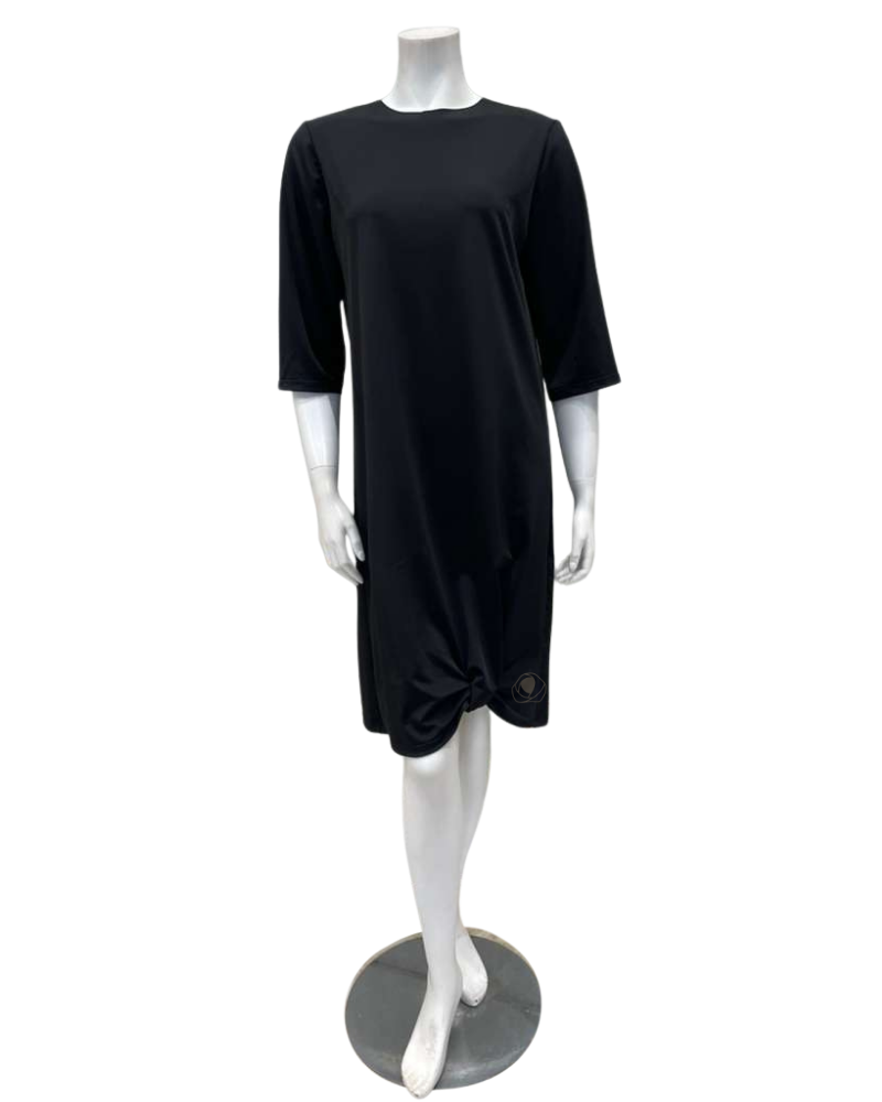 Jackie O'Loungewear Black Swim Dress with Hem Knot