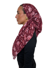 Scarf Bar Merlot Meadow Open Back Adjustable Pre-Tied Bandanna with Velvet Grip Myselflingerie.com