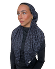 Scarf Bar Noir Panther Classic Pre-Tied Bandanna with Velvet Grip Myselflingerie.com