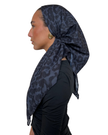 Scarf Bar Noir Panther Open Back Adjustable Pre-Tied Bandanna with Velvet Grip Myselflingerie.com