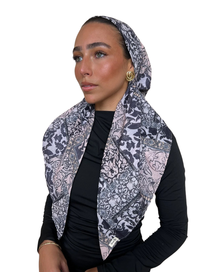Scarf Bar Vintage Patchwork Classic Pre-Tied Bandanna with Velvet Grip Myselflingerie.com