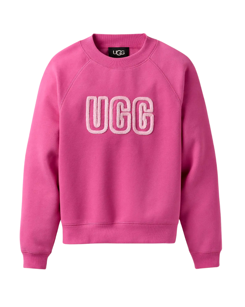 UGG 1171477 Woodviolet UGG Logo Crewneck Sweater Myselflingerie.com
