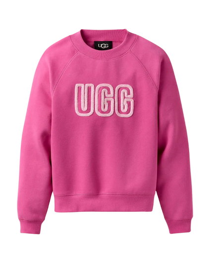 UGG 1171477 Woodviolet UGG Logo Crewneck Sweater Myselflingerie.com