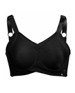 Abergele / Kaye Larcky 31005 (D002F) Flat Black Seamless Minimizer Underwire Bra Myselflingerie.com
