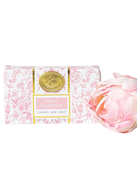 8 Oak Lane EBARA-012 Peony Grapefruit Wrapped Bar Soap Myselflingerie.com