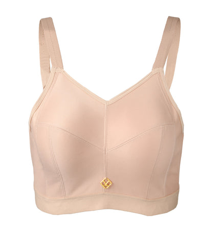 Abergele 5005 Sand Short Longline Wire Free Bra Myselflingerie.com