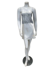 Madeleine Fig CLAIRE Ivory Satin Chemise & Peignoir Set Myselflingerie.com