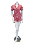 Cosabella Heart Strings Pima Lusso Cotton Blend Short Sleeve Top & Pants Pajama Set