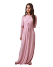Rojo London Stella Soft Pink Waist Tie Modal Nightgown Myselflingerie.com