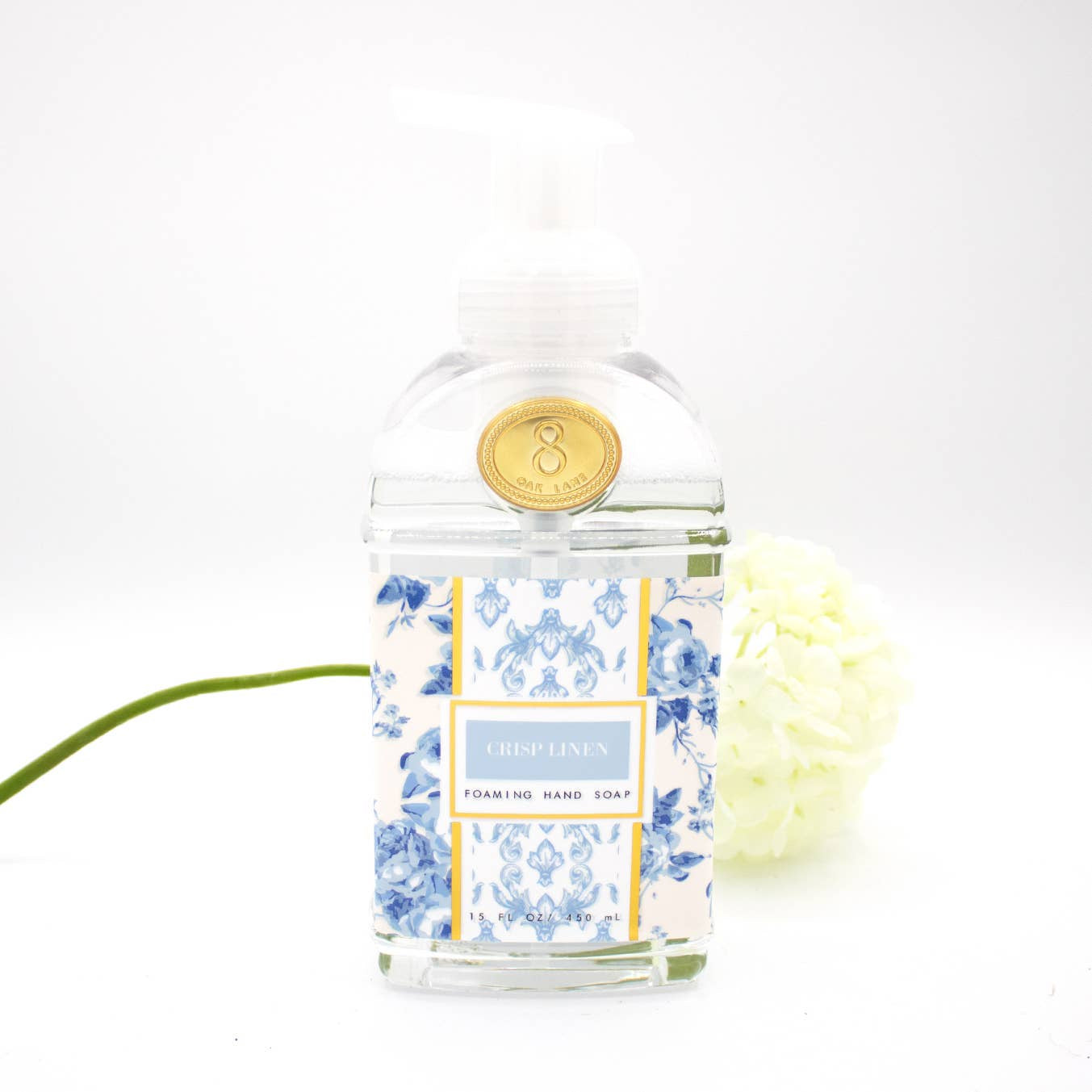 8 Oak Lane EFHSA-002 Crisp Linen 15 Oz Foaming Hand Soap Myselflingerie.com