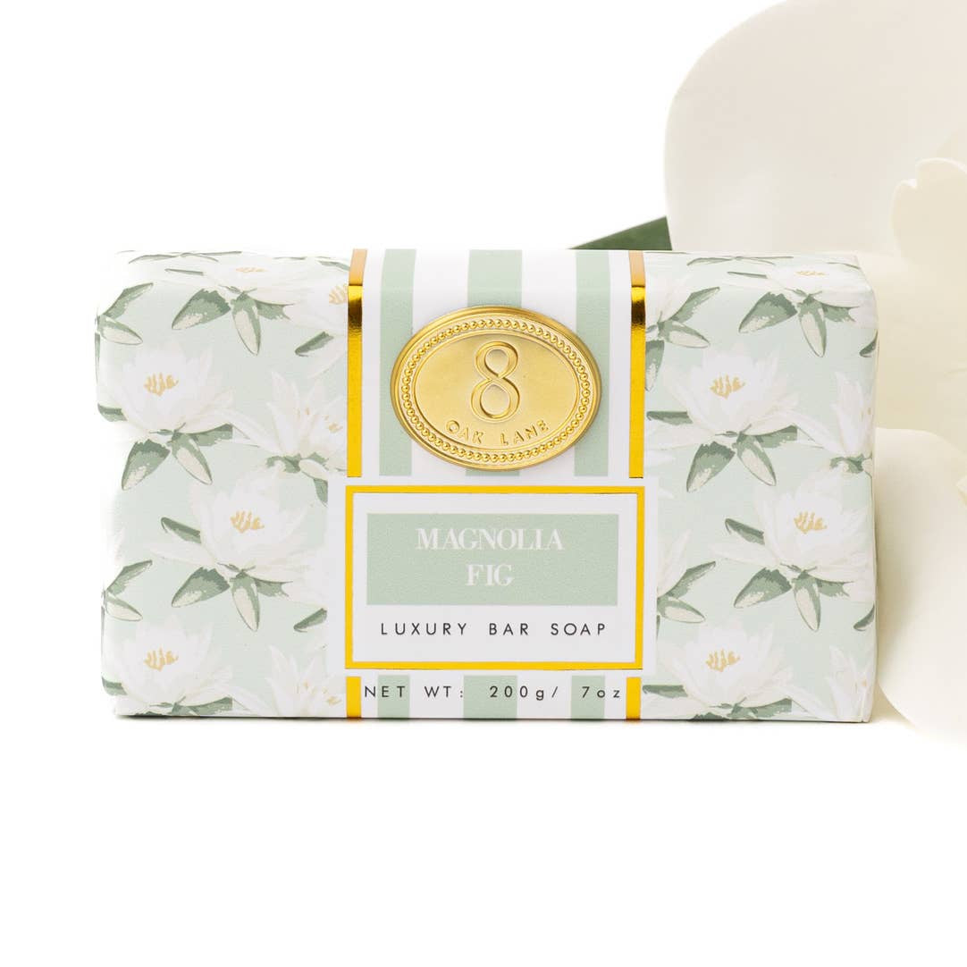 8 Oak Lane EBARA-018 Magnolia-Fig Wrapped Bar Soap