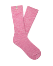 UGG 1014832 Woodviolet Rib Knit Slouchy Crew Socks Myselflingerie.com