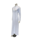 Pen-ky White Embroidered Flowers Button Down Cotton Nightgown
