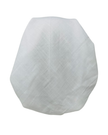 Cherie White Lined Adjustable Closed Back Pre-Tied Bandanna